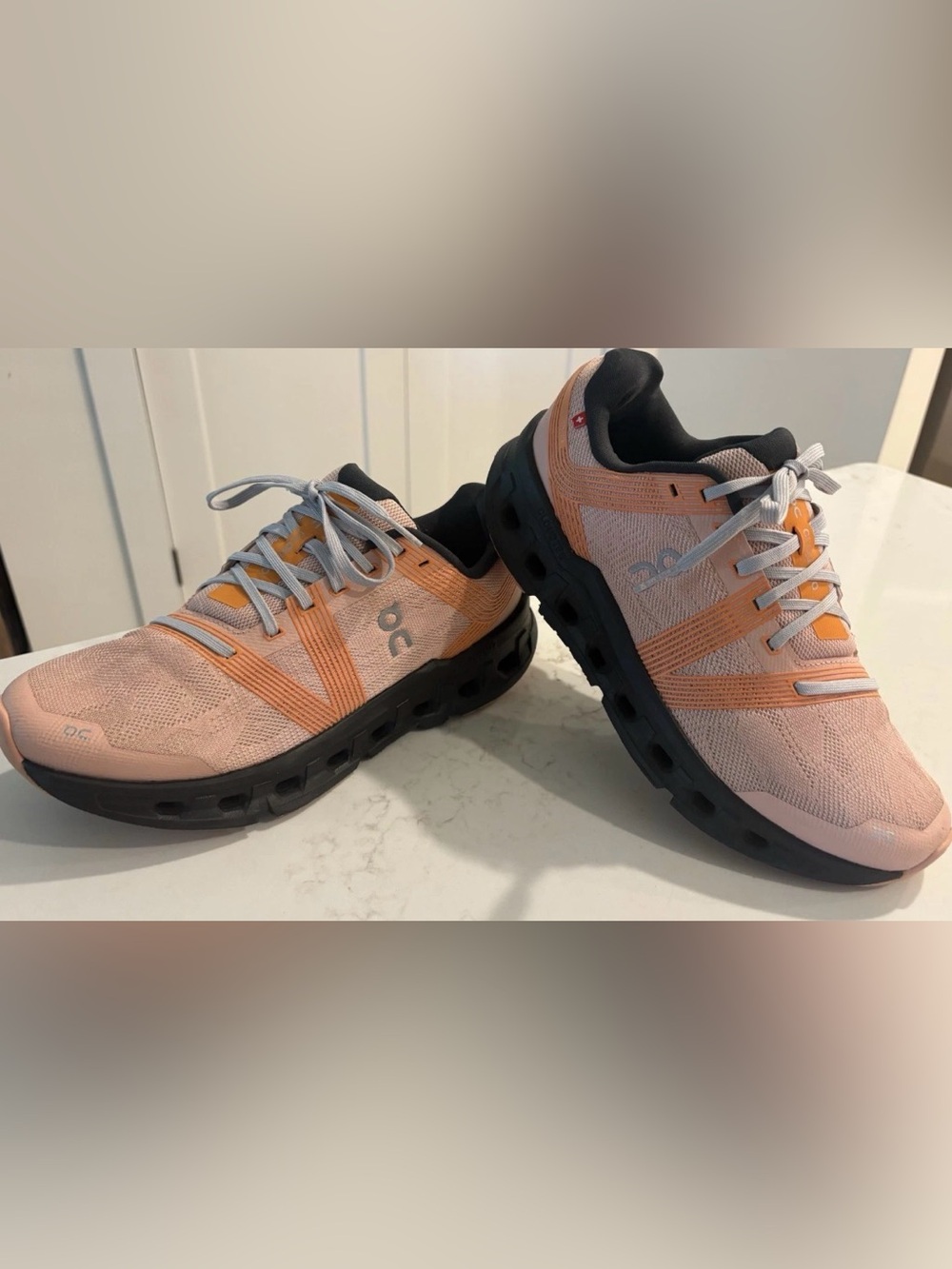OC On Cloud Cloudgo Cloudtec Womens Size 9.5 Rose Magnet Orange Running Shoes!